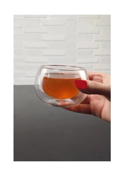 Çift Cidarlı Cam Reçellik 6 Adet