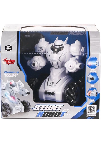 SYR-666-861 Kumandalı Şarjlı Işıklı Roket ve Buhar Atan Robot Araba -Vardem Oyuncak