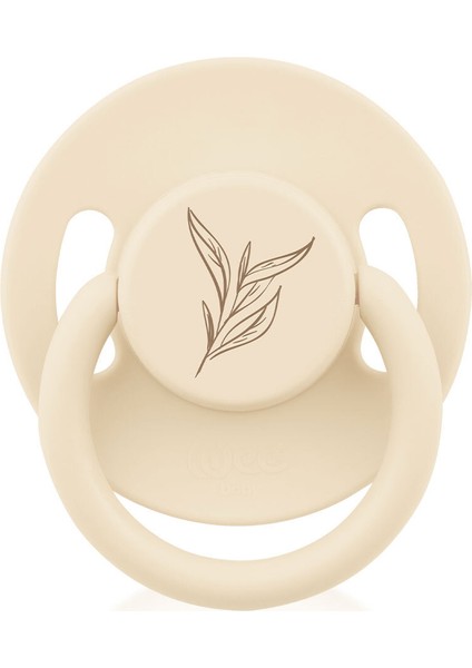 Pure Yuvarlak Uçlu Kauçuk Emzik No:3 18+ Ay Krem