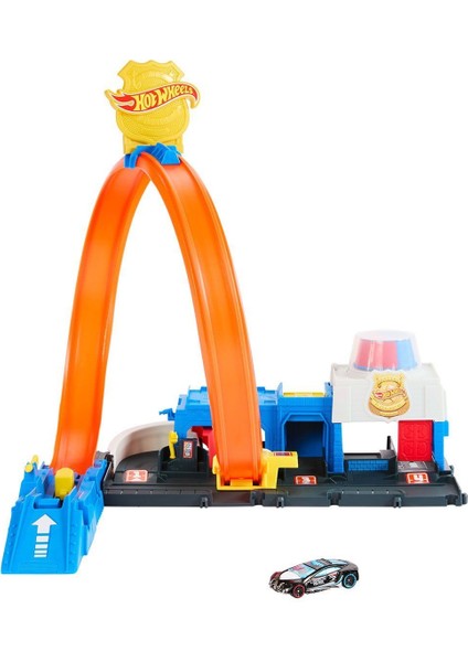 JBM71 Hot Wheels Polis Istasyonu Oyun Seti Kız Erkek Çocuk Oyuncak Eğitici Oyuncaklar fiyatları