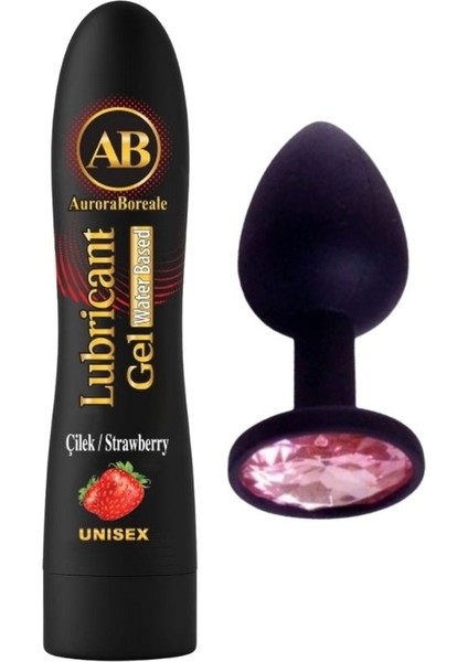 Çilek Aromalı Çilek 125 ml Yenile Bilir Jel +8,5 cm Silikon Anl Plug Süper Ikilixdqmfmq