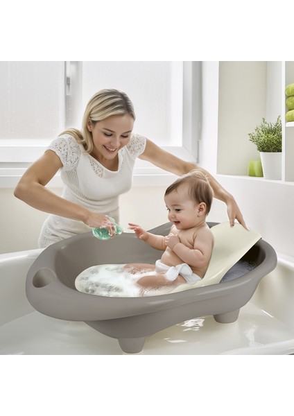 7270 Hippo Oyuncak Bebek Yıkama Küveti ve Desteği Stone Gri Kız Erkek Çocuk Oyuncak Eğitici Oyuncakl