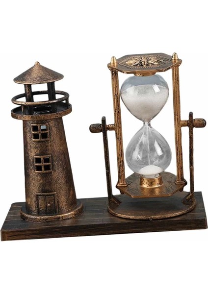 Hediyelik Eşya Retro Ahşap Deniz Feneri Kum Saati Biblo fırsatları