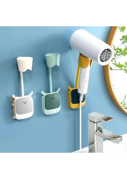 Geyik Figürlü Fön Makinesi Askı Aparatı