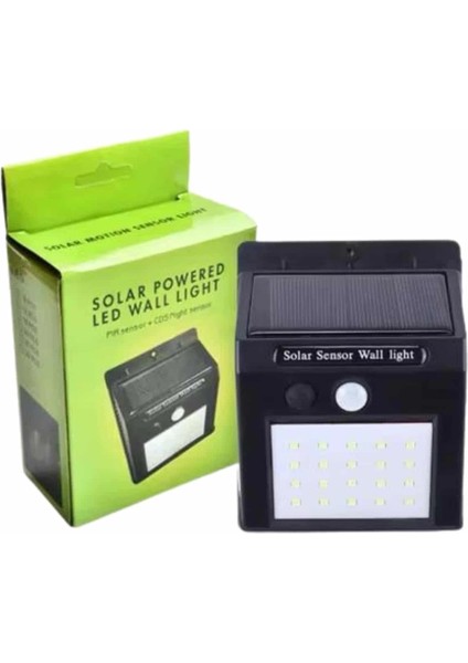 Bahçe Aydınlatma Sensörlü Güneş Enerjili Duvar Lambası 40 LED Işık fiyatları