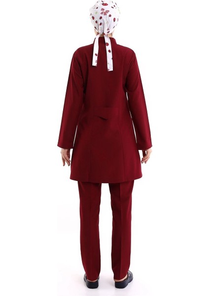 Tesettür Forma Takımı Full Çıtçıt - 5513 Bahar Bordo fiyatları