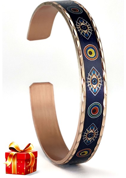 El Yapımı Ayarlanabilir Saf Bakır Bileklik Seti, Bakır Bilezik BB-318