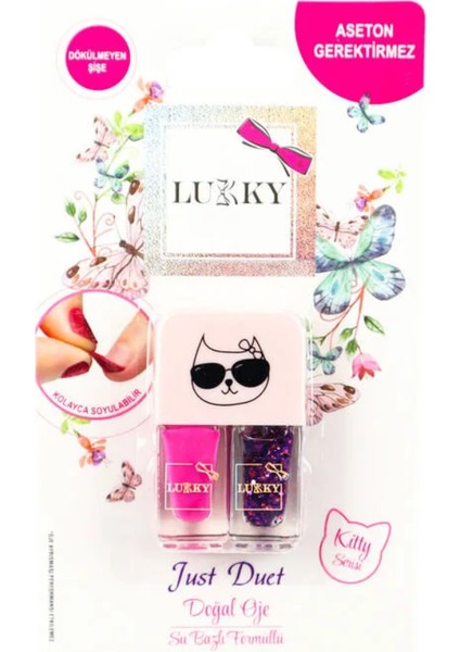 Lukky Soyulabilir Oje - 2 Li Pembe Mor Kız Erkek Çocuk Oyuncak Eğitici Oyuncaklar