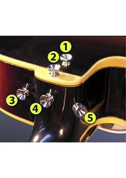 RJSTR01 Gitar Askı Pimi Chrome Krom Guitar Strap Button 2'li Set Askı Demiri fırsatları