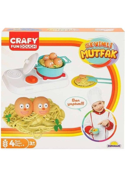 2010 Crafy Sevimli Mutfak 200 Gr. 10 Parça Kız Erkek Çocuk Oyuncak Eğitici Oyuncaklar