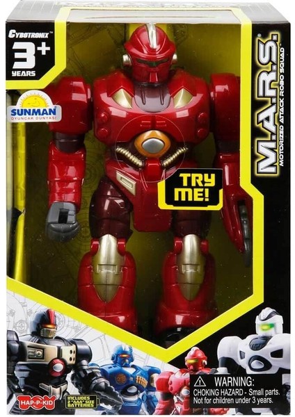 M.a.r.s. Sesli ve Işıklı Yürüyen Robot 18CM. Kız Erkek Çocuk Oyuncak Eğitici Oyuncaklar