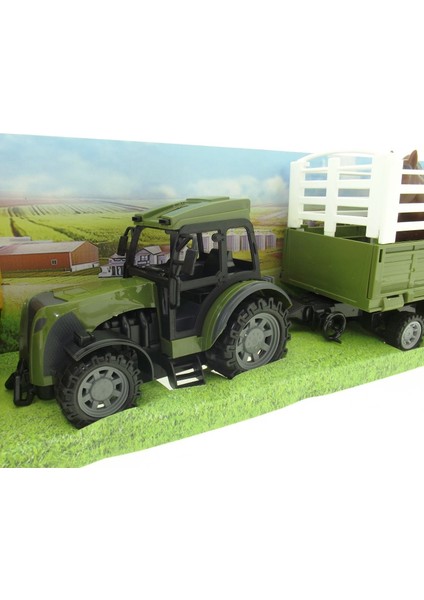 Uzaktan Kumandalı At Taşıyan Romörklü Traktör Kız Erkek Çocuk Oyuncak Eğitici Oyuncaklar