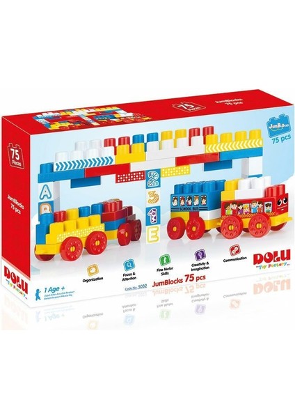 5032 Mega Blok Seti 75'li Kız Erkek Çocuk Oyuncak Eğitici Oyuncaklar