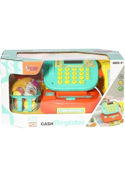 LS820A57-8 Işıklı Hesap Makineli Yazar Kasa -Vardem Kız Erkek Çocuk Oyuncak Eğitici Oyuncaklar