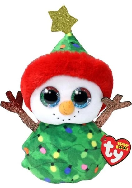Ty Beanie Boos Peluş Yılbaşı Kardanadamı Garland 17CM Kız Erkek Çocuk Oyuncak Eğitici Oyuncaklar