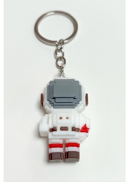 Astronot Silikon Anahtarlık