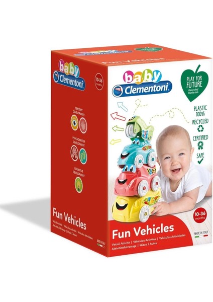 17111 Baby Clementoni Renkli Araçlar / 6-36 Ay
