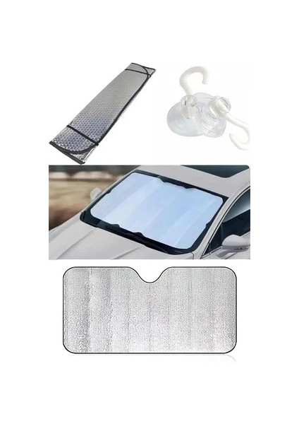 Araç Ön Cam Güneşlik Uv ve Isı Koruma Katlanabilir Toyota Corolla Skoda Superb Dacia Duster Ford Focus fırsatları
