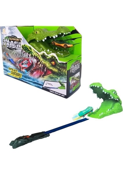 Timsah Ağız Fırlatmalı Araba Seti