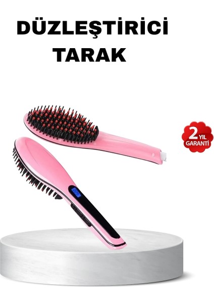 Buğz Dijital Ekranlı Seramik Saç Düzleştirici Tarak – 5 Kademeli Isı Ayarı, Iyon Kontrollü