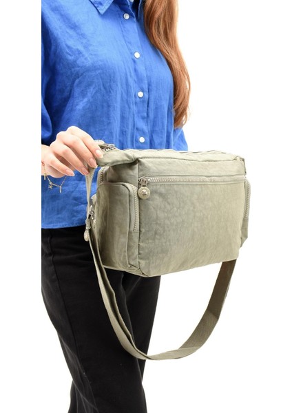 Çapraz Askılı Ultra Hafif Çok Cepli Omuz Çantası Klinkıl Kumaş fırsatları