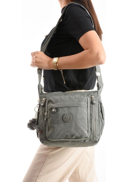 Çapraz Askılı Ultra Hafif Çok Cepli Omuz Çantası Klinkıl Kumaş fiyatları