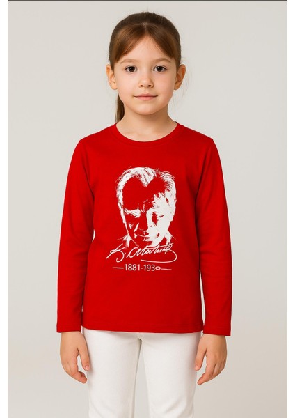 Gala Atatürk Baskılı Uzunkol Ünisex Çocuk Tişört fiyatları