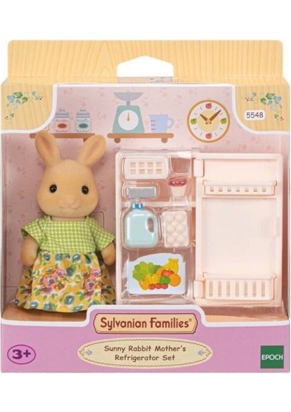 5548 Sylvanian Families Sunny Tavşan Anne ve Buzdolabı Seti +3 Yaş Kız Erkek Çocuk Oyuncak Eğitici O