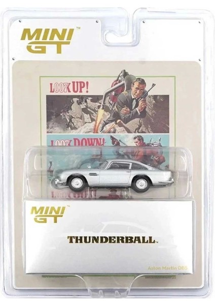 Mini Gt 1/64 Aston Martin Db5 James Bond “thunderball” Blister Paket Kız Erkek Çocuk Oyuncak Eğitici