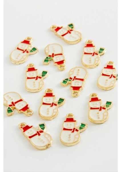 Buğz Yılbaşı Kardan Adam Mineli Kolye Ucu 1 Adet