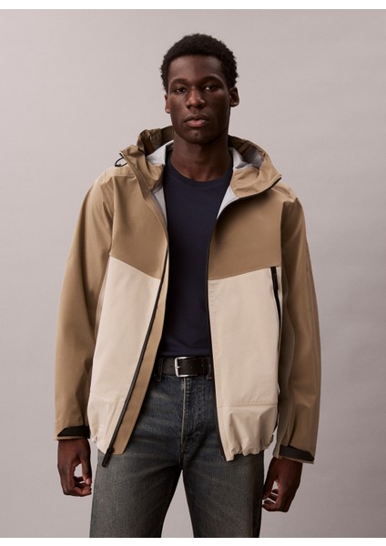 Regular Fit Bej Erkek Ceket LV04RD504GPAH Ls 3l Colorblock Tech fiyatları