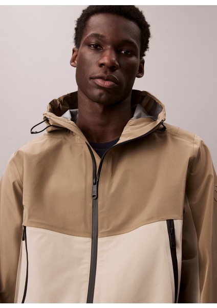 Regular Fit Bej Erkek Ceket LV04RD504GPAH Ls 3l Colorblock Tech modelleri