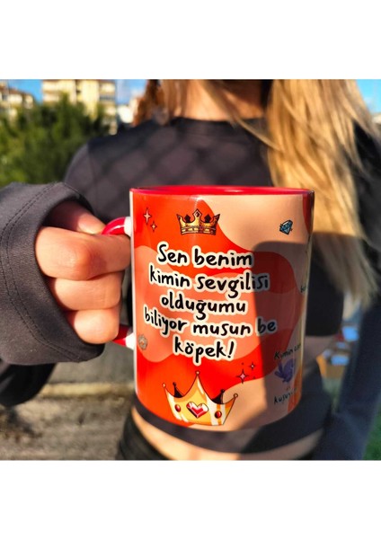 Prens Sevgili Kupa - Sen Benim Kimin Sevgilisi Olduğumu Biliyor Musun? - Sevgililer Günü Hediye Kupa