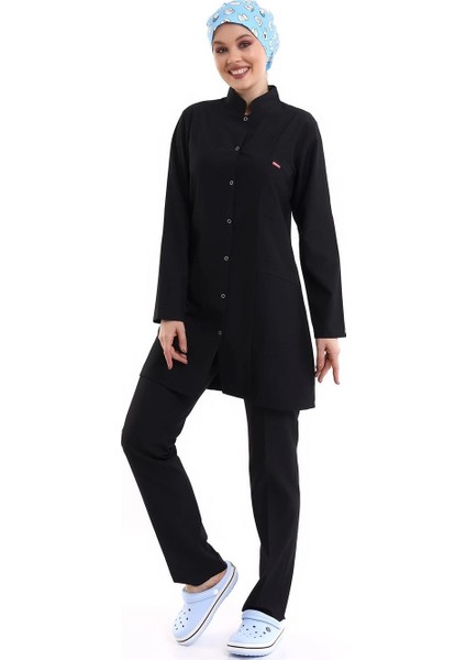 Tesettür Forma Takımı Full Çıtçıt - 5512 Bahar Siyah fırsatları