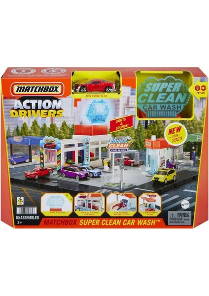 HNJ54 Matchbox Aksiyon Sürücüleri Süper Oto Yıkama Oyun Seti indirimleri