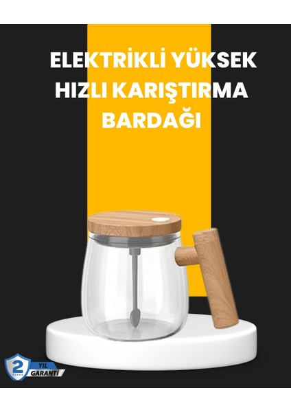 Otomatik Karıştırıcı Kupa – Su Geçirmez, Isıtmalı, USB Altlıklı