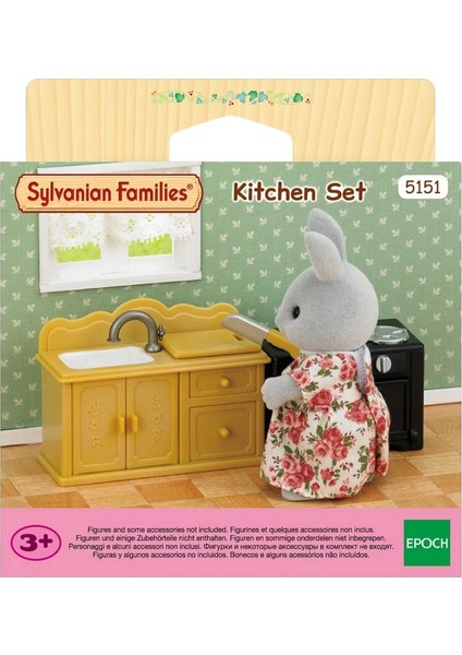 Sylvanian Families Mutfak Seti 5151 Kız Erkek Çocuk Oyuncak Eğitici Oyuncaklar