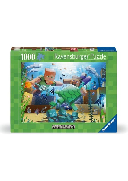 120004219 Minecraft 1000 Parça Ravensburger Puzzle Kız Erkek Çocuk Oyuncak Eğitici Oyuncaklar