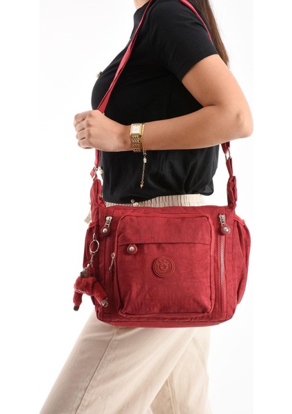 Çapraz Askılı Ultra Hafif Çok Cepli Omuz Çantası Klinkıl Kumaş fiyatları