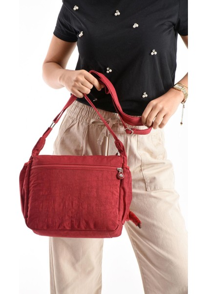 Çapraz Askılı Ultra Hafif Çok Cepli Omuz Çantası Klinkıl Kumaş modelleri