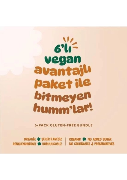 Buğz Humm Organik Kurabiye 6'lı Set (Keçiboynuzlu ve Fındıklı & Zencefilli ve Tarçınlı & Tahinli ve Pekmezli) modelleri