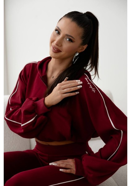 Kadın Kaliteli Lüks Giyim Üst Detaylı Esnek Alt Üst Takım