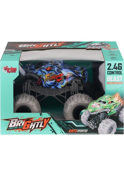 RQ-3045-46-47 Kumandalı Şarjlı Işıklı Off Road Canavar Araba -Vardem Kız Erkek Çocuk Oyuncak Eğitici