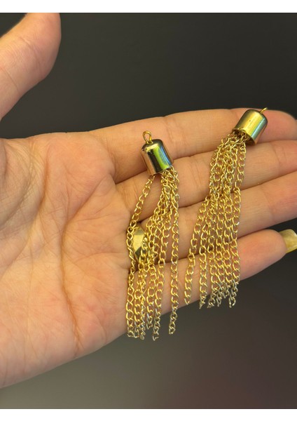 2 Li Altın Sarı Incir Takı Aksesuarı 7 cm fırsatları