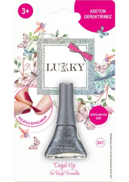 Lukky Soyulabilir Oje - Simli Metalik Gri Kız Erkek Çocuk Oyuncak Eğitici Oyuncaklar