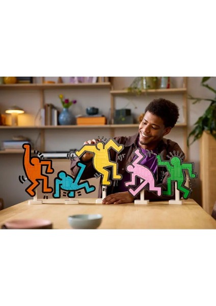 31216 LEGO Icons - Keith Haring – Dans Eden Figürler 1773 Parça +18 Yaş Kız Erkek Çocuk Oyuncak Eğit modelleri