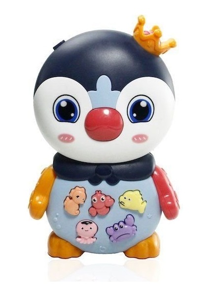 JLG-855-136A Işıklı ve Müzikli Penguen Bebek - 1ADET Fiyatıdır Kız Erkek Çocuk Oyuncak Eğitici Oyunc