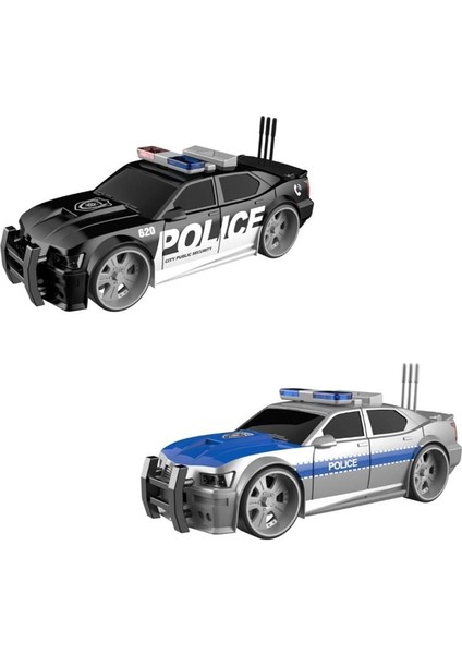 WY620 1:16 Sürtmeli Sesli Işıklı Polis Arabası Kız Erkek Çocuk Oyuncak Eğitici Oyuncaklar
