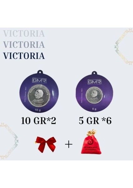 Sertifikalı 50 Gr Sıkka Gümüş 999 Ayar