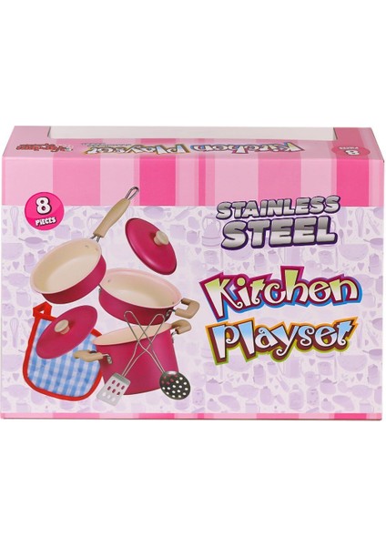 1818-6A Emaye Tencere 8 Parça -Vardem Oyuncak Kız Erkek Çocuk Oyuncak Eğitici Oyuncaklar fiyatları